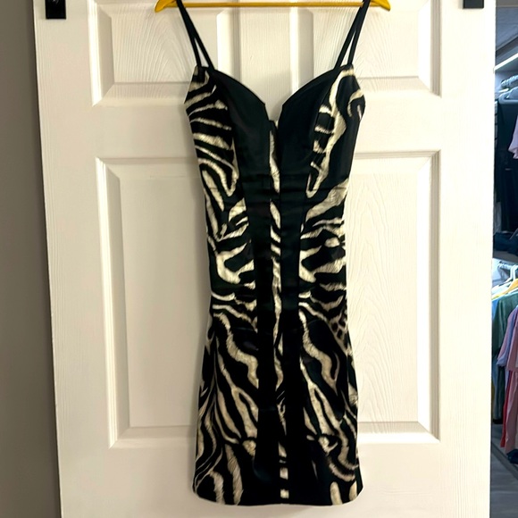 Dina Bar-El Zebra Print Dress (viscose, cotton, elastane) - S - Picture 1 of 11